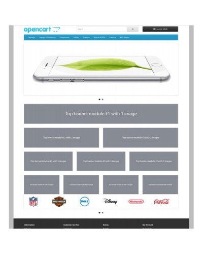 BU top banners for opencart